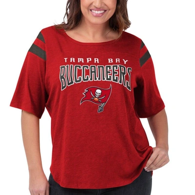G-iii 4her By Carl Banks Red Tampa Bay Buccaneers Plus Size Linebacker T-shirt