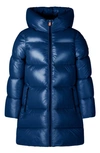 Save The Duck Kids' Millie Hooded Windproof Coat In Ink Blue