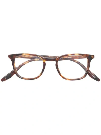 Barton Perreira Woody Round Frame Glasses In Brown