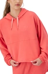 Champion Soft Crop Pullover Hoodie In High Tide Coral