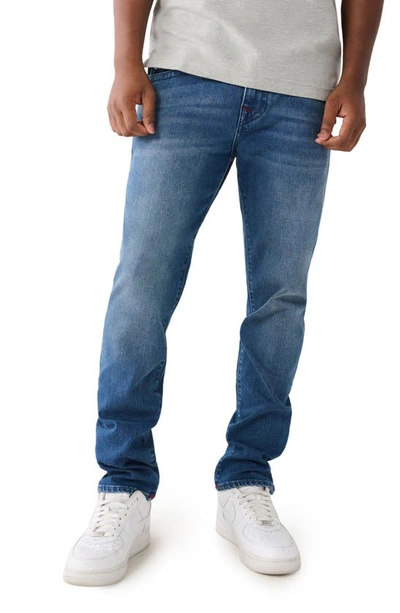 True Religion Brand Jeans Rocco Snap Flap Skinny Leg Jeans In Medium Tidal Wash