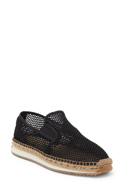 Rag & Bone Retro Espadrille Runner Slip-on Sneaker In Blk
