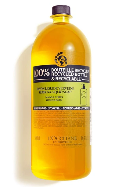 L'occitane Shea Verbena Hand & Body Liquid Soap Refill