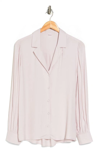 Love By Design Lana Collar Button-up Blouse In Lilac