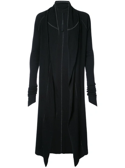 Army Of Me Long Open Neck Cardigan - Black