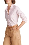Vineyard Vines Stretch Cotton Oxford Button-up Shirt In Oxford Flamingo