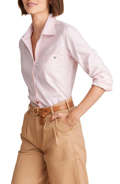 Vineyard Vines Stretch Cotton Oxford Button-up Shirt In Oxford Flamingo