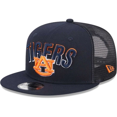 New Era Navy Auburn Tigers Grade Trucker 9fifty Snapback Hat