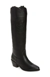 Billini Urson Knee High Western Boot In Black