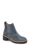 Blondo Mayes Waterproof Chelsea Boot In Dark Grey Suede