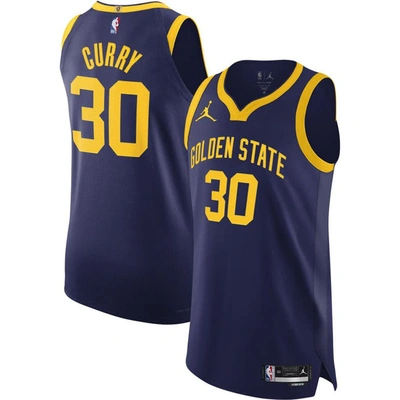 Jordan Brand Stephen Curry Royal Golden State Warriors Authentic Player Jersey