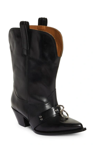 R13 Chunky Western Boot In Black