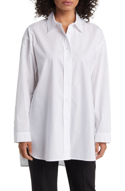 Masai Copenhagen Idette Cotton Tunic Shirt In White