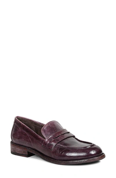 Saint G Micola Penny Loafer In Purple