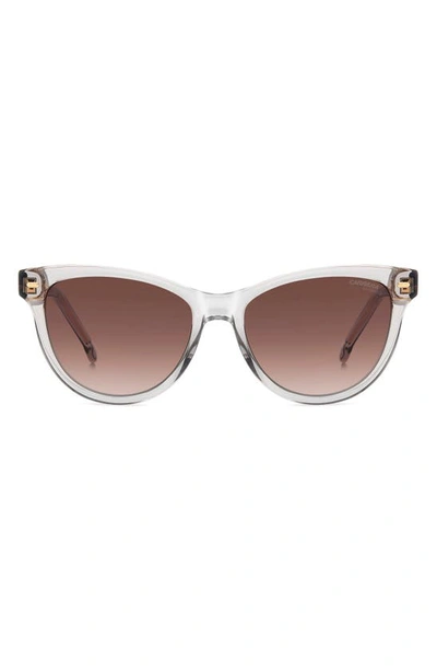 Carrera Eyewear 54mm Cat Eye Sunglasses In Grey/ Brown Gradient
