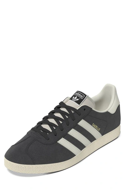 Adidas Originals Gazelle Sneaker In Carbon/ Off White/ Cream White