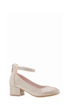 Nina Kids' Florious Metallic Flat In Platino