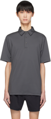 Outdoor Voices Sport Polo Shirt In Dark Shadow