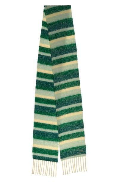 Cult Gaia Niko Wool Blend Scarf In Green Multi