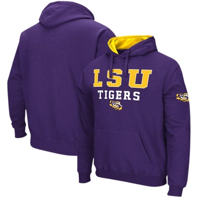 Colosseum Purple Lsu Tigers Sunrise Pullover Hoodie