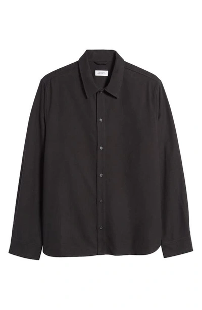 Saturdays Surf Nyc Broome Flannel Button-up Shirt In Black