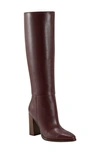 Marc Fisher Lannie Knee High Boot In Dark Red