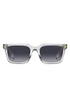 Marc Jacobs 53mm Gradient Square Sunglasses In Transparent