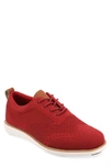 Vance Co. Ezra Knit Oxford Sneaker In Red