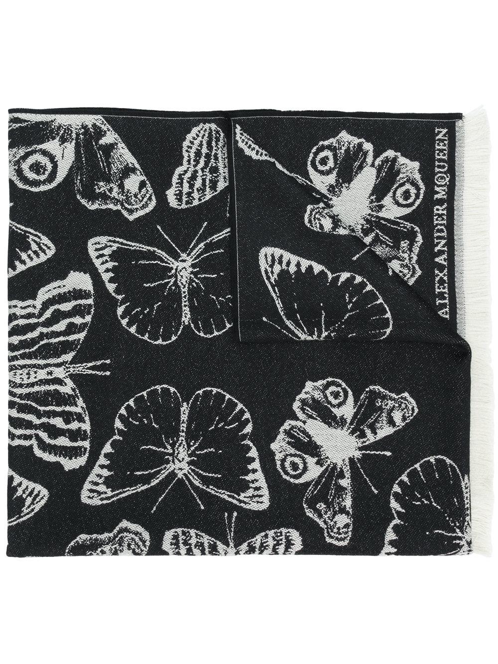 mcqueen butterfly scarf