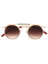 Matsuda Tortoise Shell Detail Sunglasses In Metallic