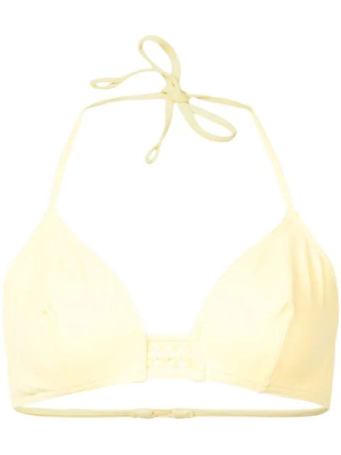 light yellow bikini top