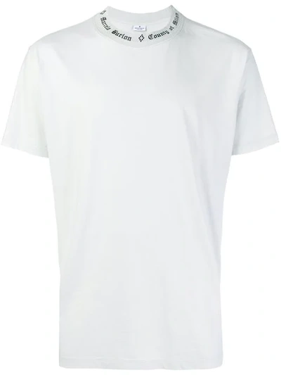 Marcelo Burlon County Of Milan Logo Short-sleeve T-shirt In Grey
