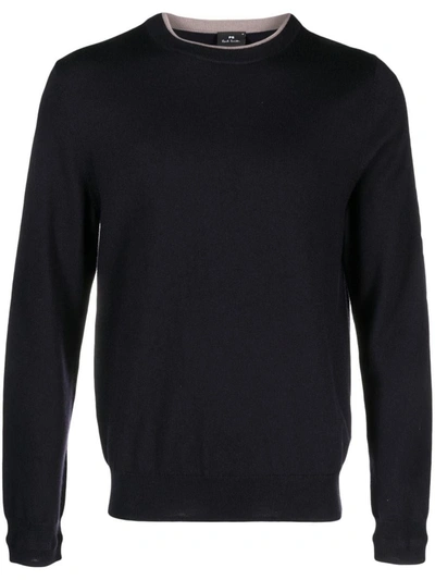 Paul Smith Wool Sweater In Blue