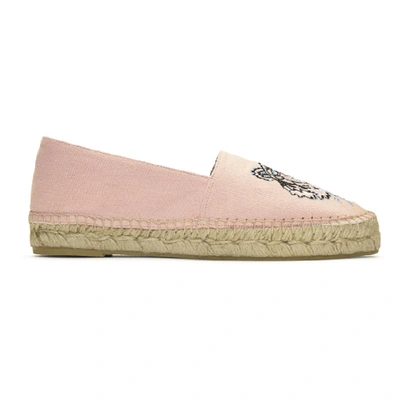 Kenzo Pink Canvas Classic Tiger Espadrilles In 34a Faded P