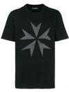 Neil Barrett Star Printed Cotton Jersey T-shirt In Black