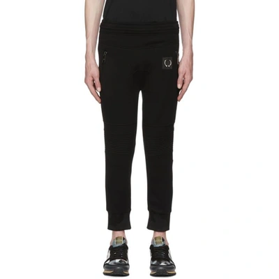 Neil Barrett Black Travel Pierced Lounge Pants In 0101 Black