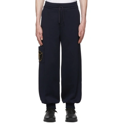 Alexander Mcqueen Dancing Skeleton Sweatpants In 4100navblk