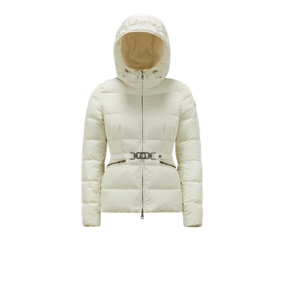 Moncler Collection Avoce Short Down Jacket White In Blanc
