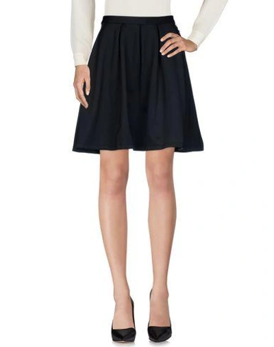 Twinset Knee Length Skirts In Black