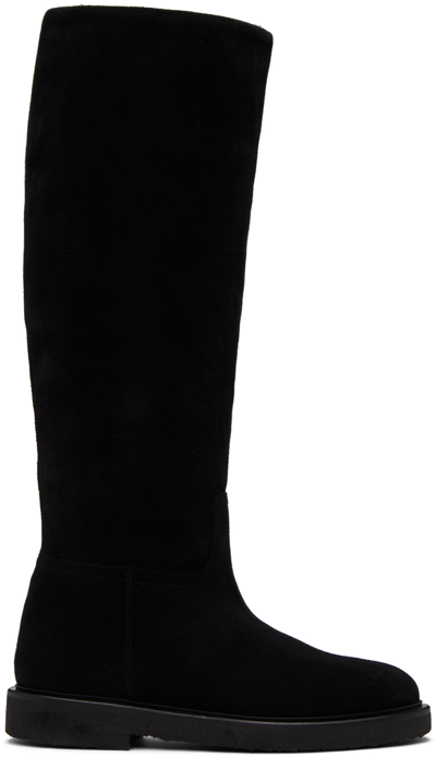Legres 80 Leather Knee Boots In Black