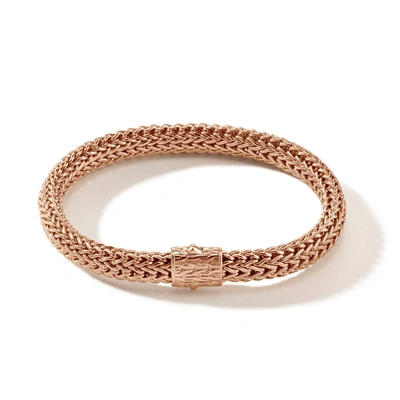 John Hardy Classic Chain 5mm-7.5mm Bracelet In 18k Rose Gold