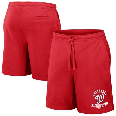 Darius Rucker Collection By Fanatics Red Washington Nationals Team Color Shorts