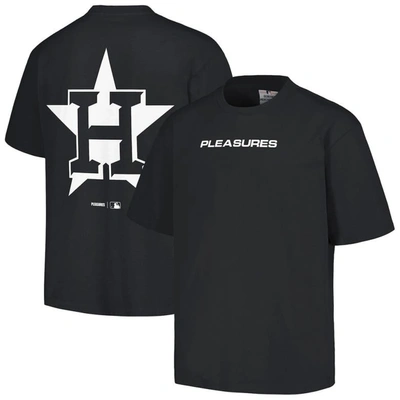 Pleasures Black Houston Astros Ballpark T-shirt
