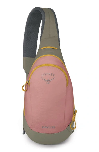Osprey Daylite Sling Backpack In Ash Blush Pink/ Earl Grey