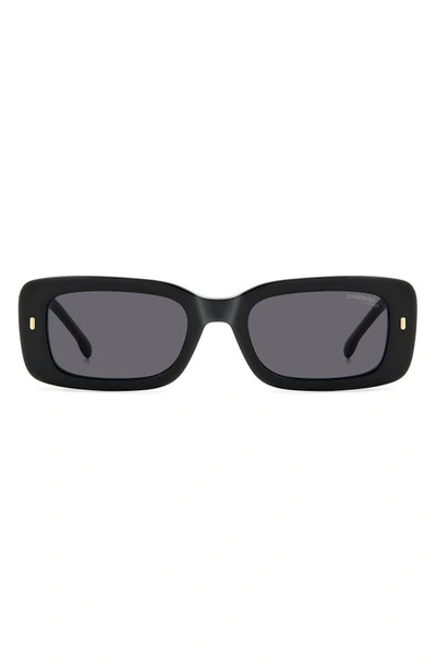 Carrera Eyewear 53mm Gradient Rectangular Sunglasses In Black/ Grey