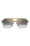 Carrera Eyewear 55mm Gradient Square Sunglasses In Grey/ Gray Sf Gd Sp