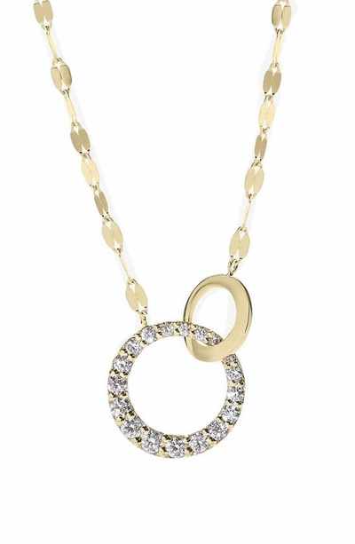 Lana Diamond Interlocking Pendant Necklace In Yellow Gold