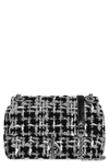 Rebecca Minkoff Edie Tweed Convertible Crossbody Bag In Black