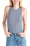 Splendid Curve Hem Tank In Bellflower