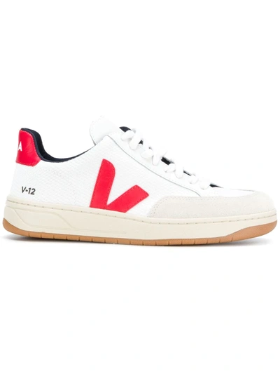 Veja Women's V-12 Low Top Sneakers In White